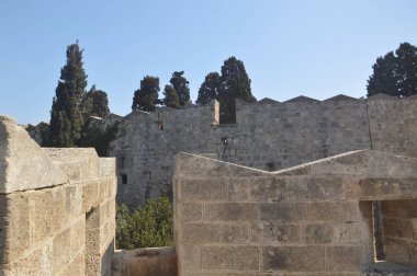 Yunanistan 'da Rodos' ta Eski Şehrin Mimarisi