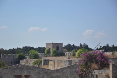 Yunanistan 'da Rodos' ta Eski Şehrin Mimarisi