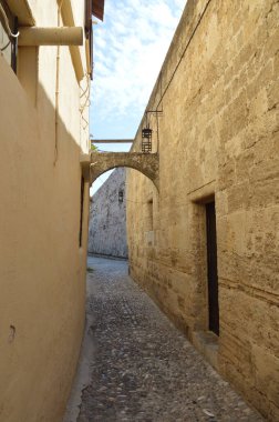 Yunanistan 'da Rodos' ta Eski Şehrin Mimarisi