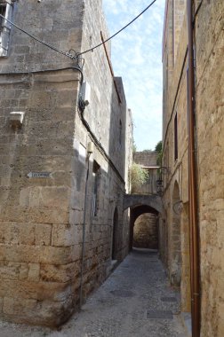 Yunanistan 'da Rodos' ta Eski Şehrin Mimarisi