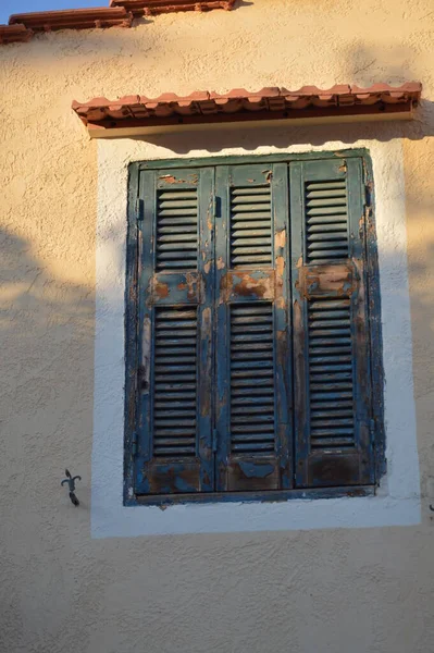 Arquitectura Tradicional Del Pueblo Theologos Isla Rodas Grecia — Foto de Stock