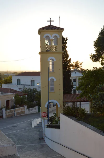 Architettura Tradizionale Del Villaggio Theologos Sull Isola Rodi Grecia — Foto Stock