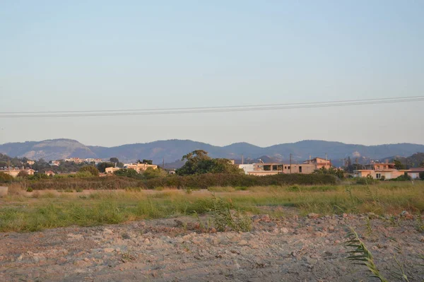 Panorama Hor Ostrově Rhodos Řecku — Stock fotografie