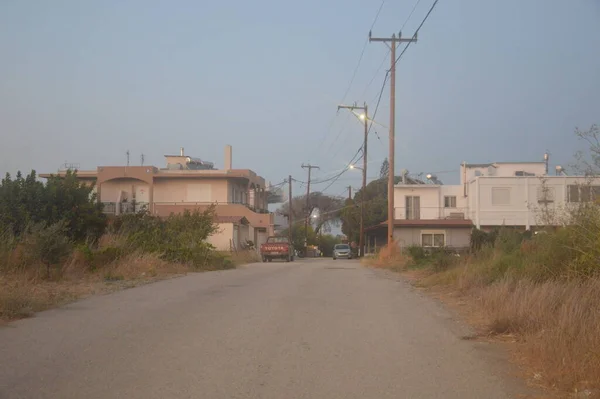 Panorama Města Theologos Ostrově Rhodos Řecku — Stock fotografie