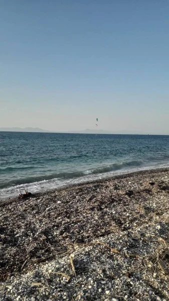 Panorama Del Mar Egeo Isla Rodas Grecia — Foto de Stock