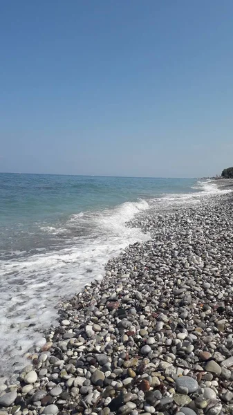 Panorama Van Egeïsche Zee Het Eiland Rhodos Griekenland — Stockfoto