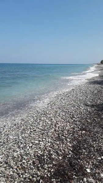 Panorama Egejského Moře Ostrově Rhodos Řecku — Stock fotografie