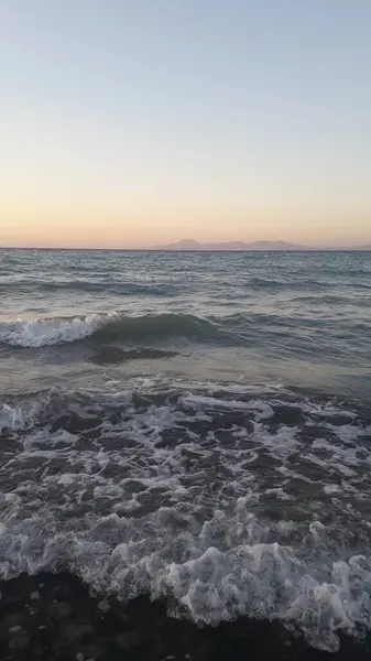 Panorama Del Mar Egeo Sull Isola Rodi Grecia — Foto Stock