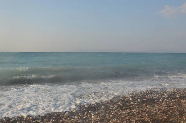 Panorama Mer Égée Sur Île Rhodes Grèce — Photo