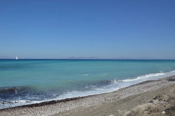 Panorama Över Egeiska Havet Rhodos Grekland — Stockfoto