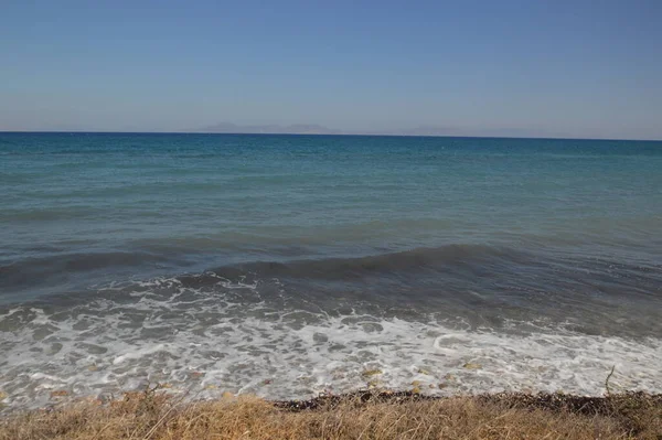 Panorama Del Mar Egeo Isla Rodas Grecia —  Fotos de Stock