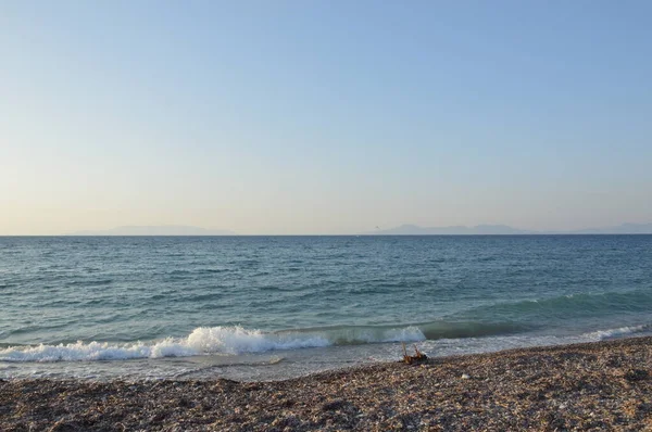 Panorama Del Mar Egeo Isla Rodas Grecia —  Fotos de Stock