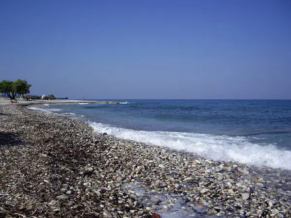 Panorama Egejského Moře Ostrově Rhodos Řecku — Stock fotografie