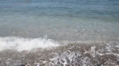 Yunanistan 'ın Rodos adasında Ege Denizi' nde sörf
