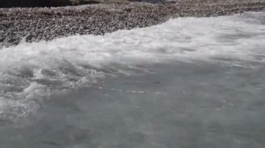 Yunanistan 'ın Rodos adasında Ege Denizi' nde sörf