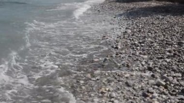 Yunanistan 'ın Rodos adasında Ege Denizi' nde sörf