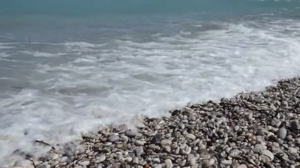 Серфинг Эгейском Море Острове Род Греции — стоковое видео