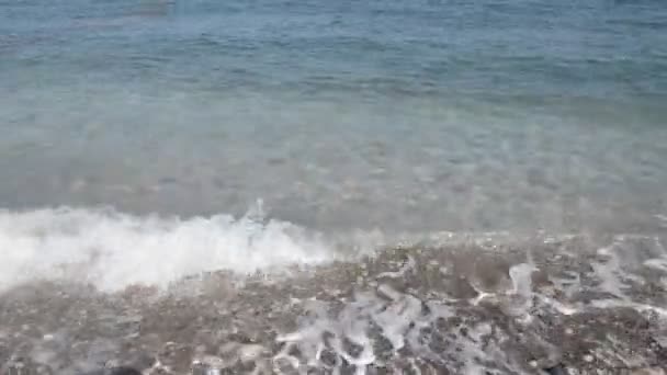 Surfen Der Ägäis Auf Der Insel Rhodos Griechenland — Stockvideo