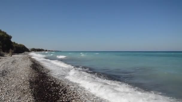 Panorama Theologos Town Rhodes Island Greece — Stock Video