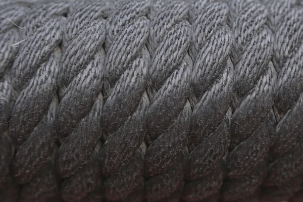 Texture Detailed of black rope — Stock Photo, Image