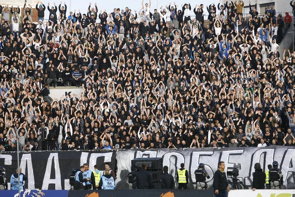 Soccer match between Partizan and Red Star — Stock Photo, Image