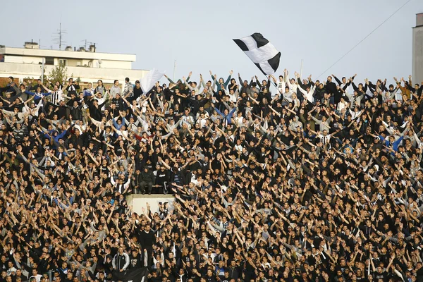 Fotbollsmatch mellan Partizan och Red Star — Stockfoto