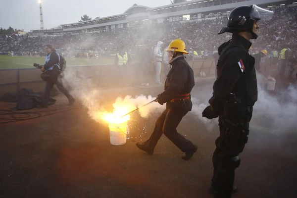 Jogo de futebol entre Partizan e Red Star — Fotografia de Stock