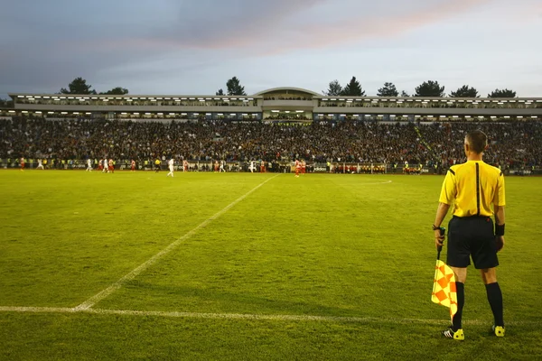 Fotbalové utkání mezi Partizan a červená hvězda — Stock fotografie