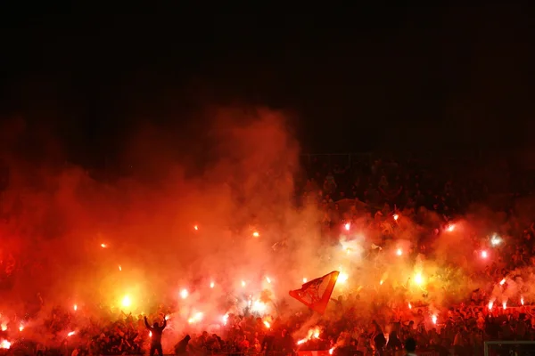 Voetbalwedstrijd tussen Partizan en rode ster — Stockfoto