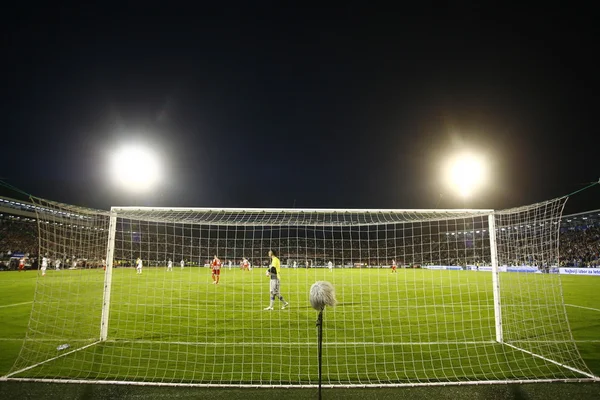 Soccer match between Partizan and Red Star — Stock Photo, Image