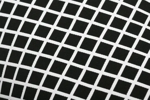 Padrão de textura de algodão preto e branco — Fotografia de Stock