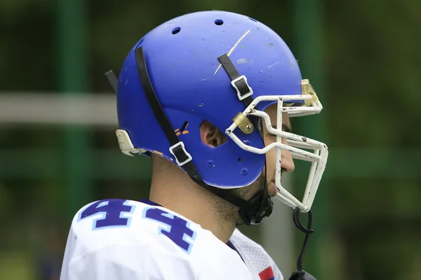 American Football wedstrijd tussen wolven en Blue Dragon — Stockfoto