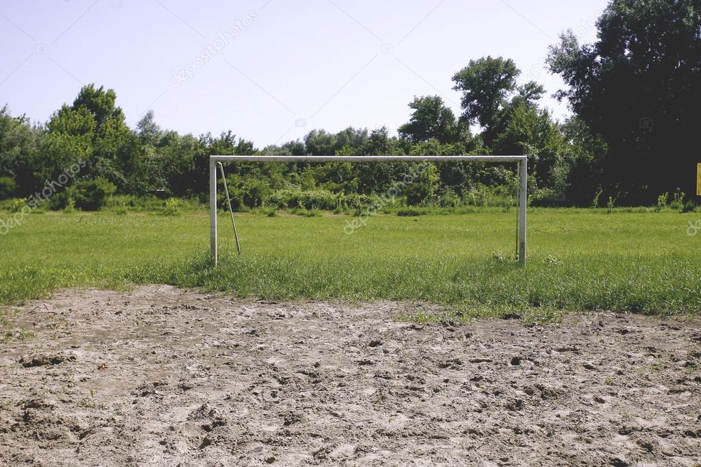 Soccer field grass Goal at the Village