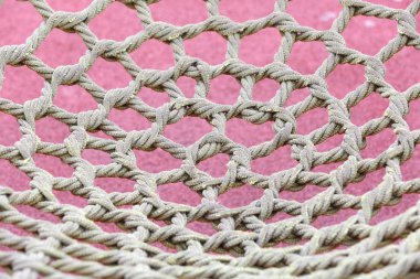 Olağandışı sarı ip park ve koruma ağ dokuma