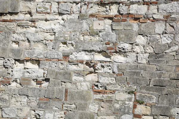 Текстура старого камня с кирпичом — стоковое фото