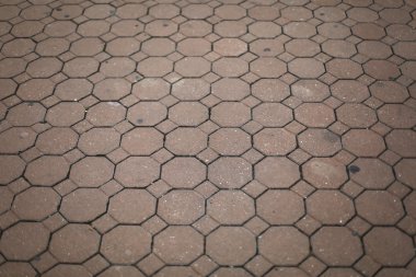 Vintage kırmızı taş sokak yol kaldırım doku