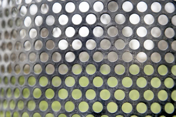 Abstract lines and metal mesh Pattern green grass background — Stock Photo, Image