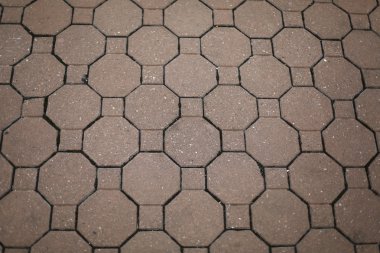 Vintage kırmızı taş sokak yol kaldırım doku