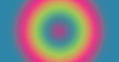 Dairesel soyut bulanık arkaplan hareket ediyor. Renk neon gradyanı.