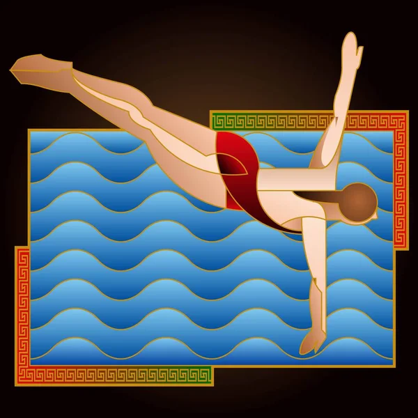 Spor posterleri, afişler ya da afişler, sporcuların yaratıcı çizimleri, halterciler, dövüş sanatçıları, yüzücüler ve diğerleri. Renkli soyut tasarımlarla yapıldı.