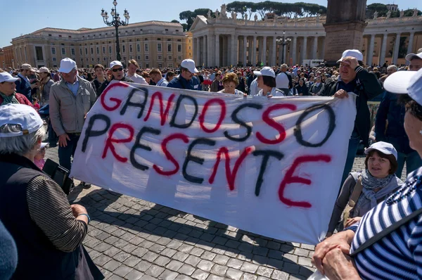 Vatikanens påven Francis pilgrimer — Stockfoto