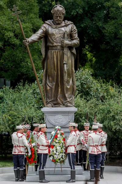 Sofía Bulgaria Monumento Rey Samuil — Foto de Stock