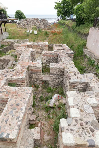 Utsikt Över Arkeologisk Utgrävning Sozopol Gamla Stan Bulgarien — Stockfoto
