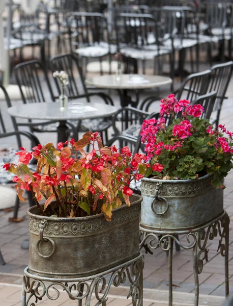 Sofia café tabeller gatan — Stockfoto