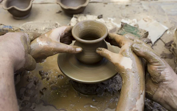 Potter clay bowl — Stock Photo, Image