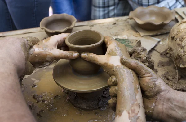 Potter clay bowl — Stock Photo, Image