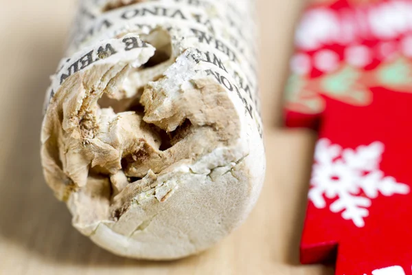 Weihnachtsdekoration Weinmütze — Stockfoto