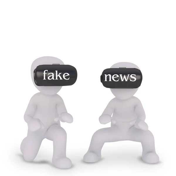 Oglądanie Fałszywych Wiadomości — Zdjęcie stockowe