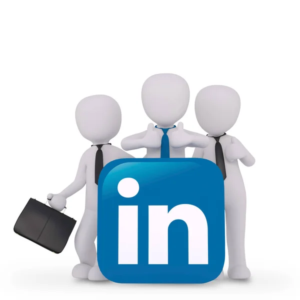 Recomendo Portal Trabalho Linkedin — Fotografia de Stock