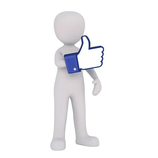 Thumb Facebook — Stockfoto